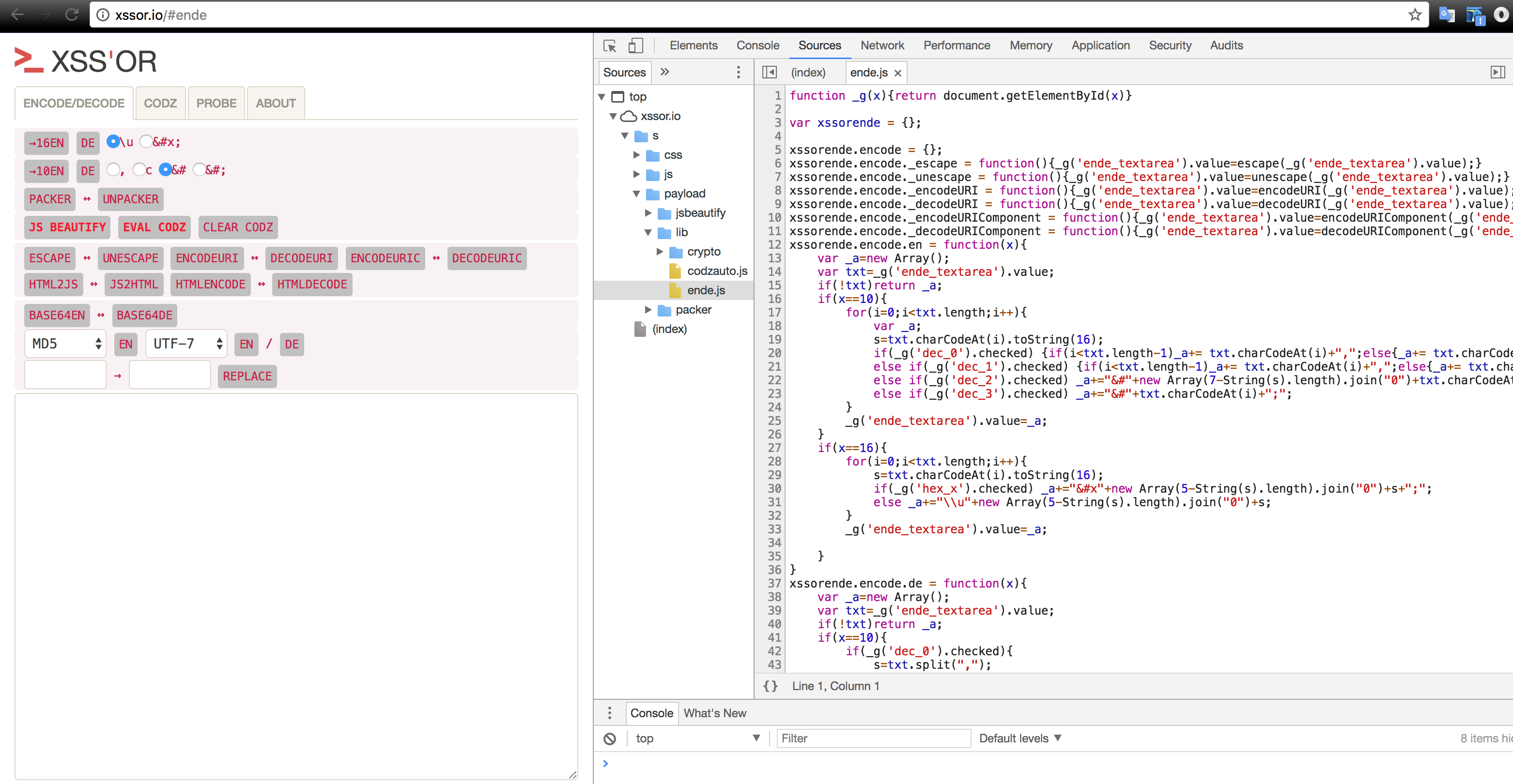 xssor_github_ende_function
